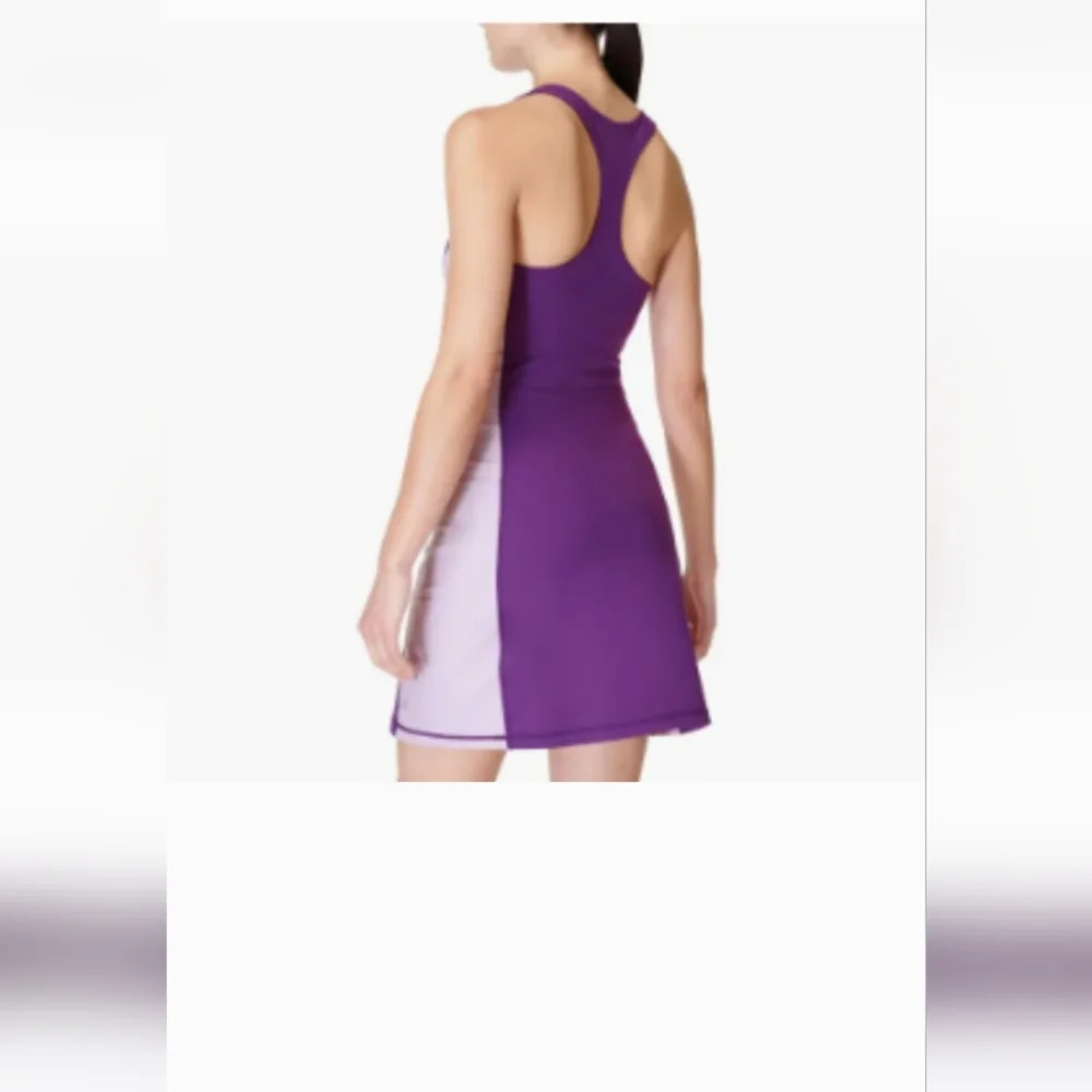 Sweaty Betty Power Workout Colorblock Performance Dress Deep Purple